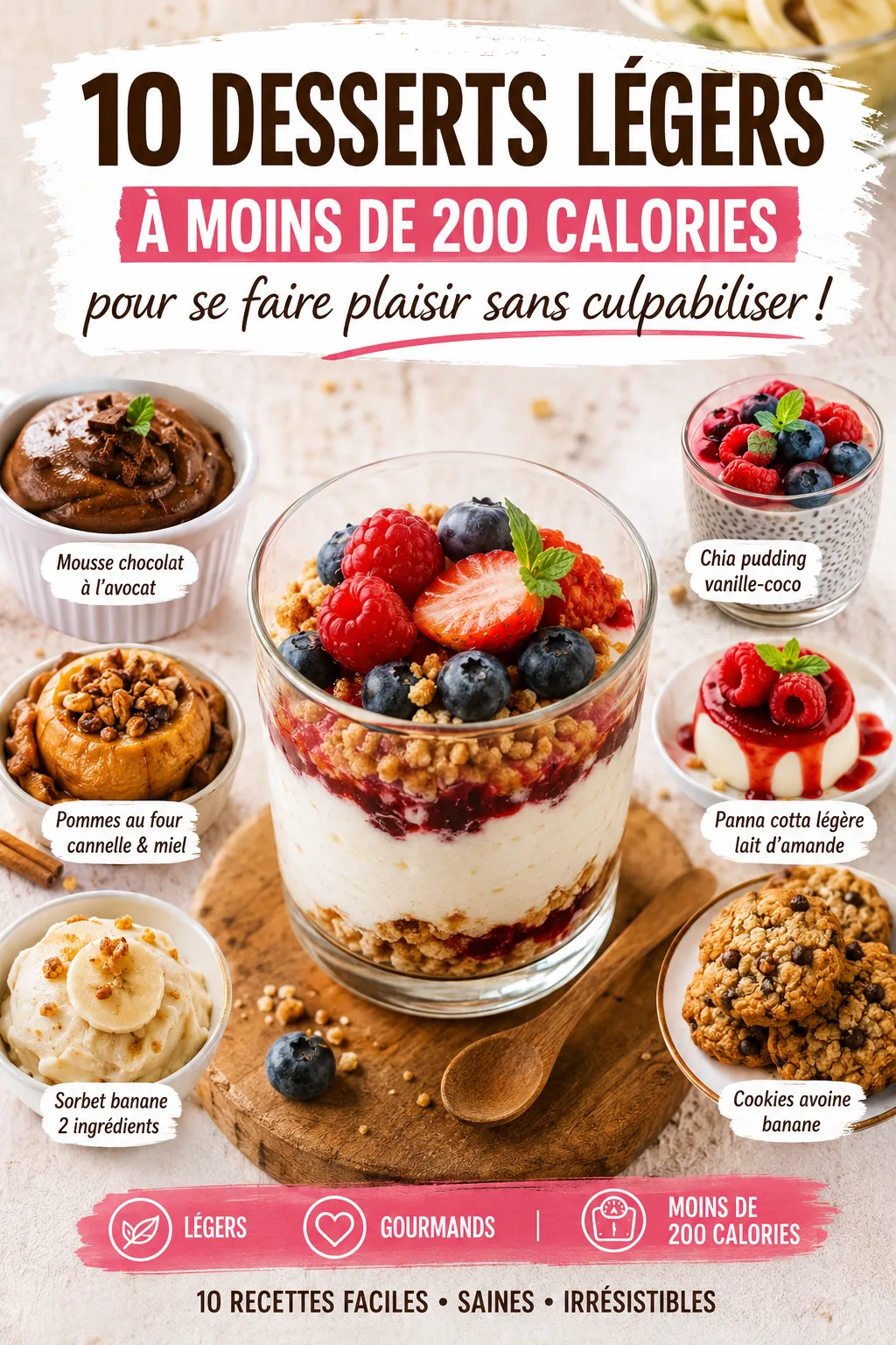 10 Desserts Légers À Moins De 200 Calories Pour Se Faire Plaisir Sans Culpabiliser
