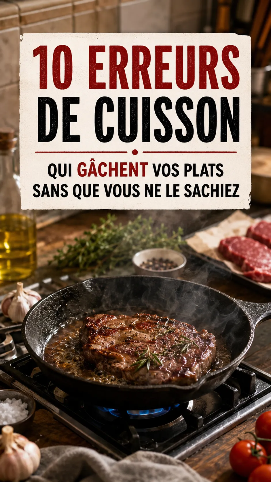 10 Erreurs De Cuisson Qui Gâchent Vos Plats Sans Que Vous Ne Le Sachiez
