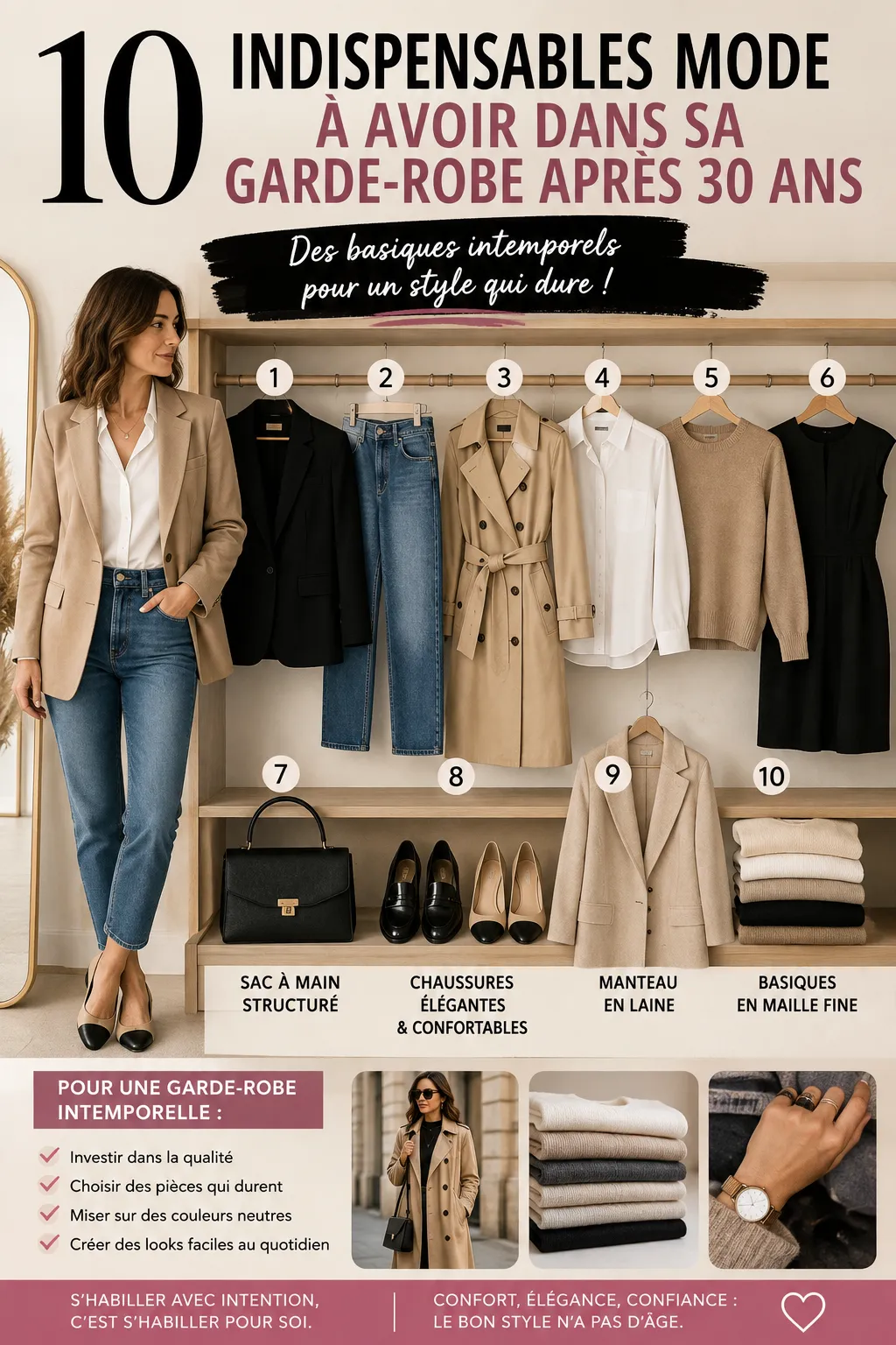 10 Indispensables Mode À Avoir Dans Sa Garde-Robe Après 30 Ans
