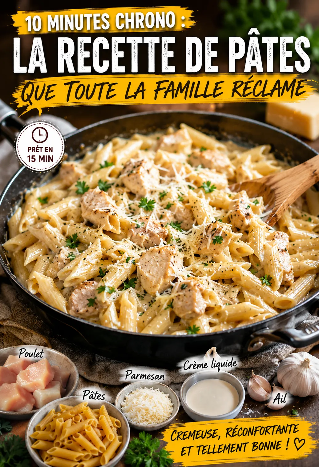 10 Minutes Chrono : La Recette de Pâtes que Toute la Famille Réclame
