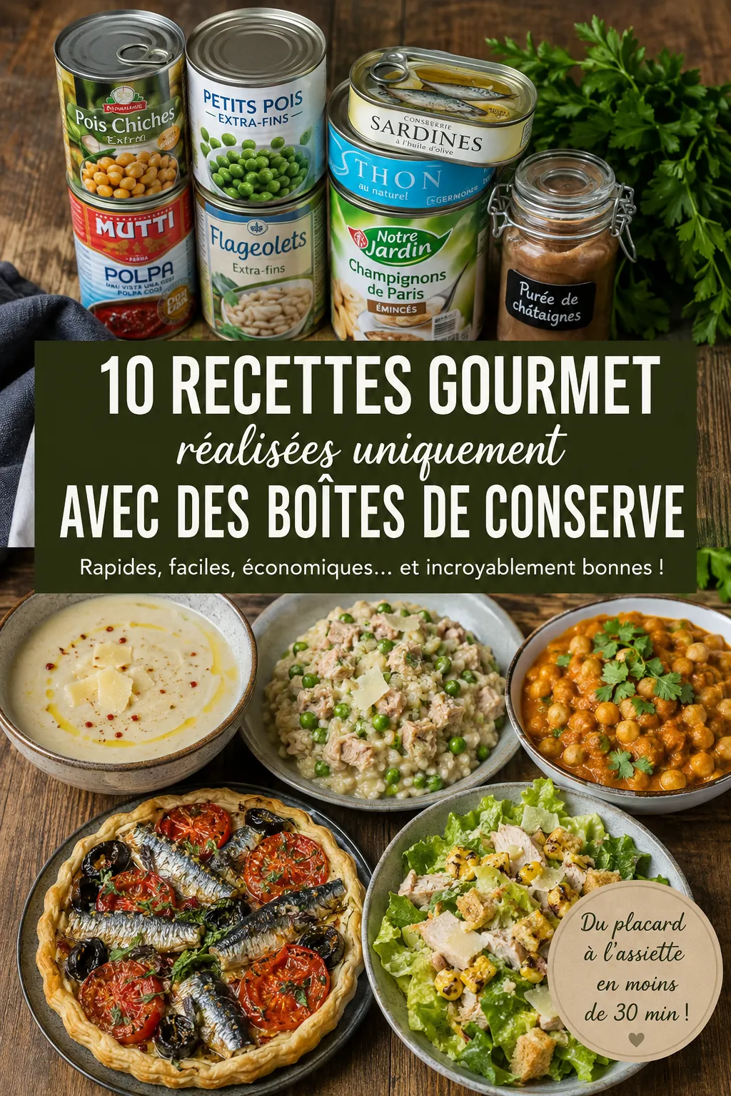 10 Recettes Gourmet Réalisées Uniquement Avec Des Boîtes De Conserve
