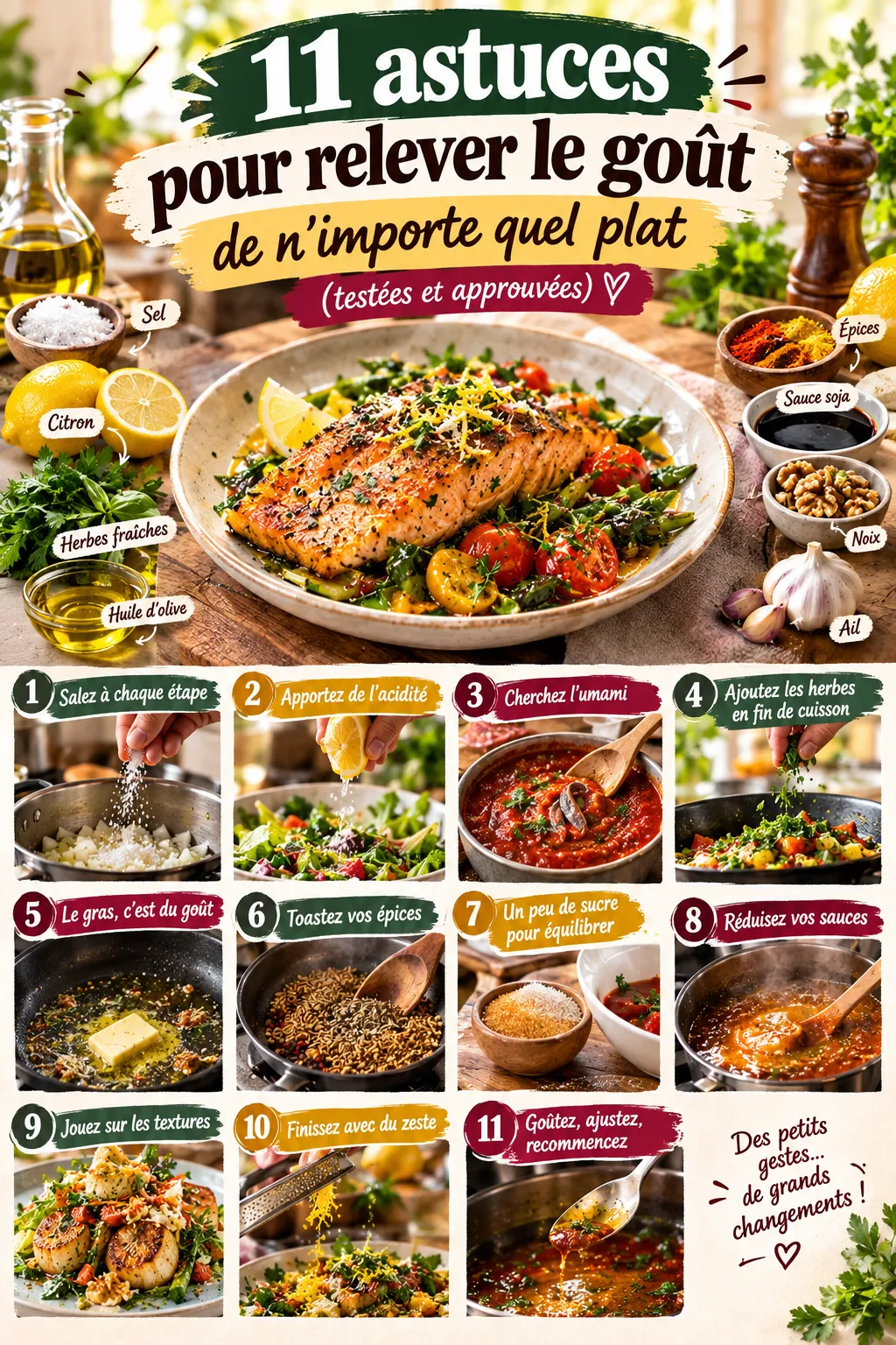 11 astuces pour relever le goût de n'importe quel plat (testées et approuvées)