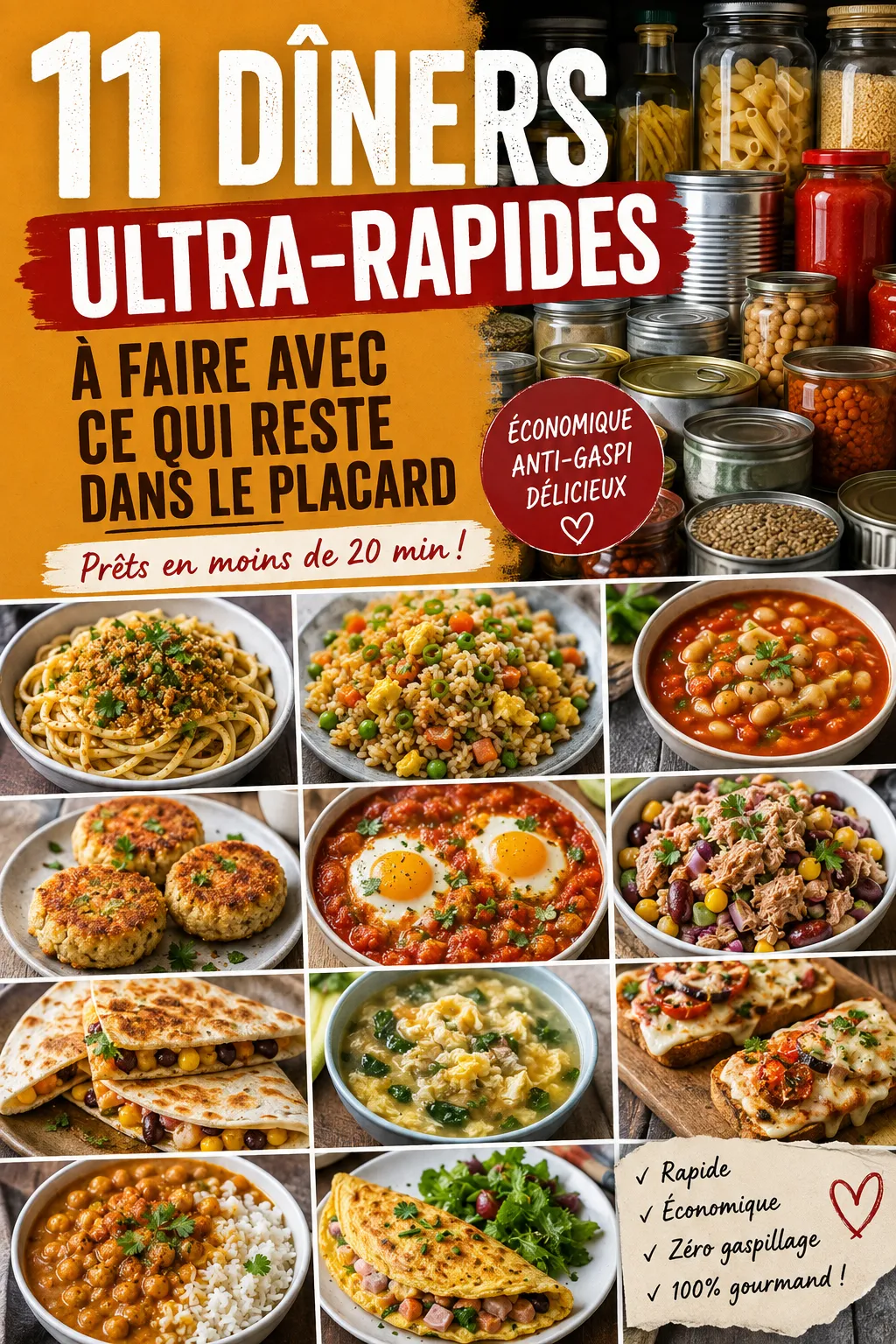 11 Dîners Ultra-Rapides À Faire Avec Ce Qui Reste Dans Le Placard