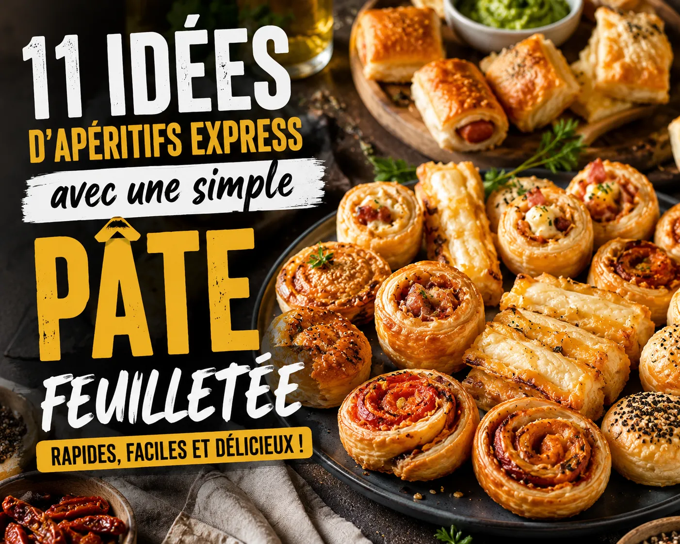 11 Idées D'Apéritifs Express Avec Une Simple Pâte Feuilletée