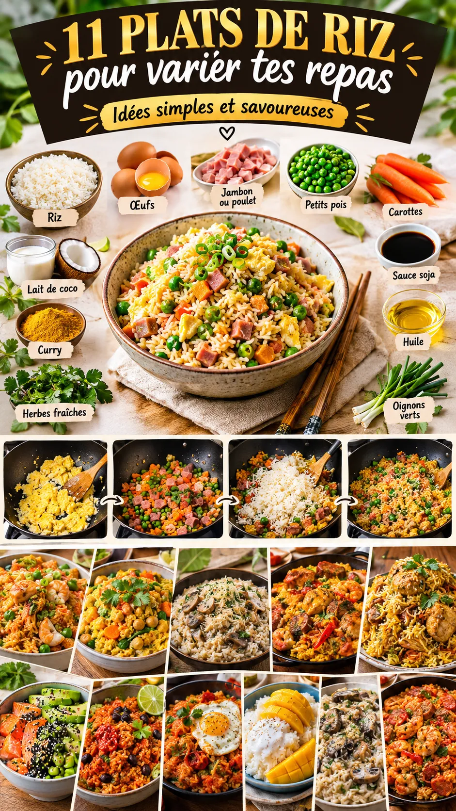 11 plats de riz pour varier tes repas facilement