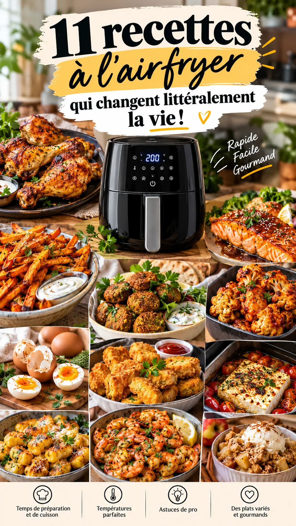 11 recettes à l'airfryer qui changent littéralement la vie