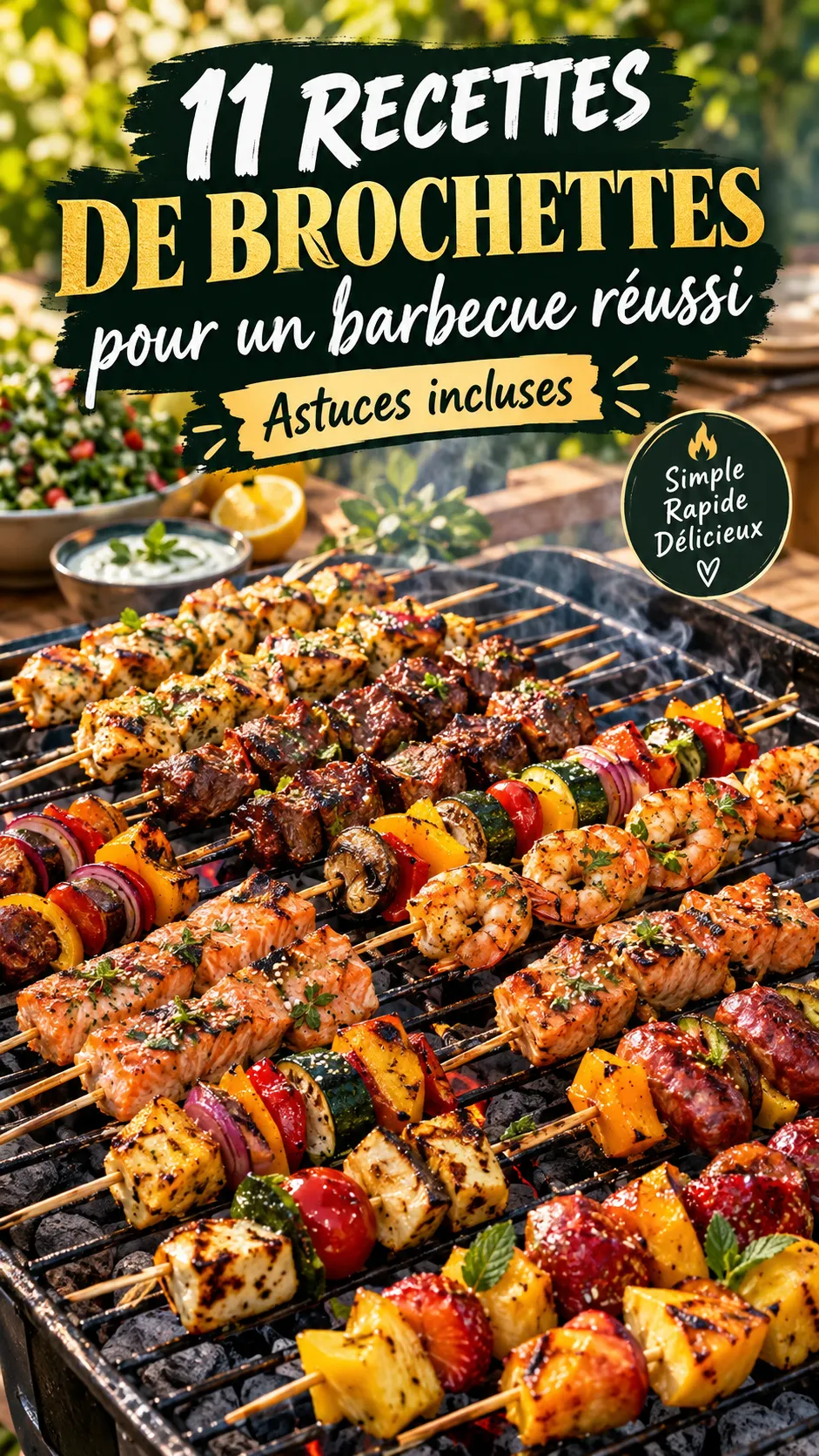 11 recettes de brochettes pour un barbecue réussi (astuces incluses)