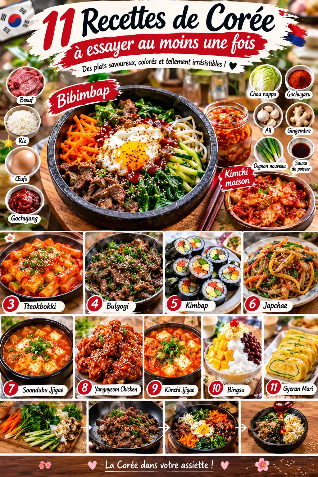 11 recettes de Corée à essayer au moins une fois