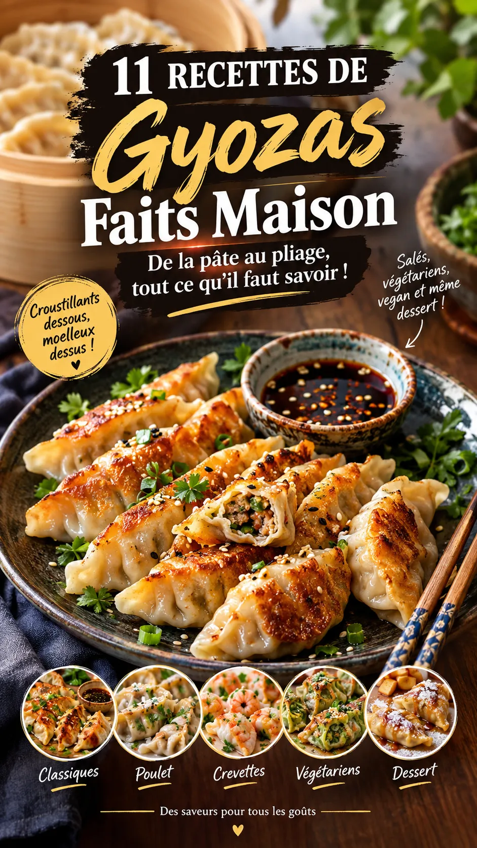 11 recettes de gyozas faits maison — de la pâte au pliage, tout ce qu'il faut savoir