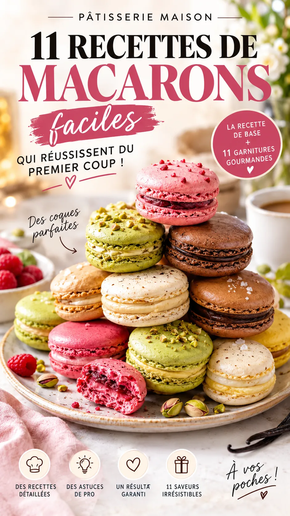 11 recettes de macarons faciles qui réussissent du premier coup