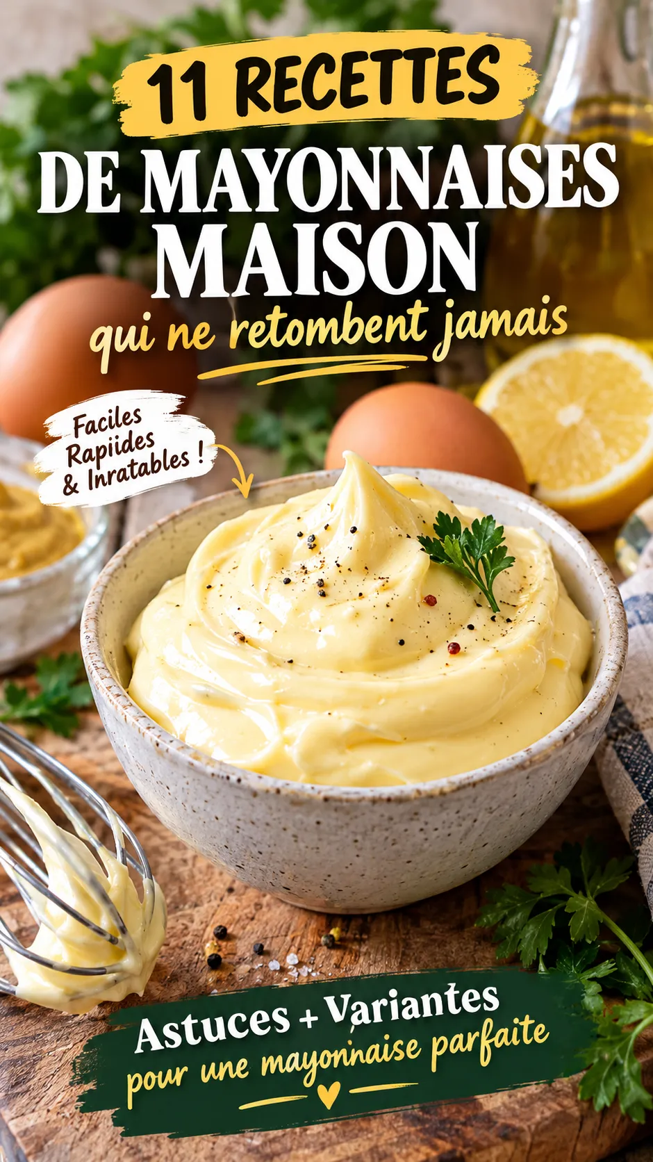 11 recettes de mayonnaises maison qui ne retombent jamais