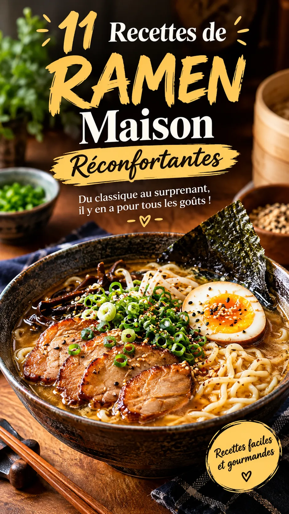 11 Recettes de Ramen Maison Réconfortantes à Faire Chez Soi