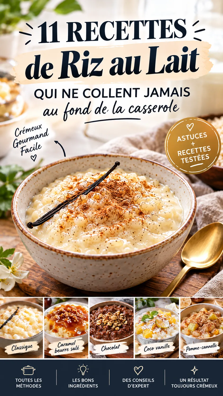 11 recettes de riz au lait qui ne collent jamais au fond