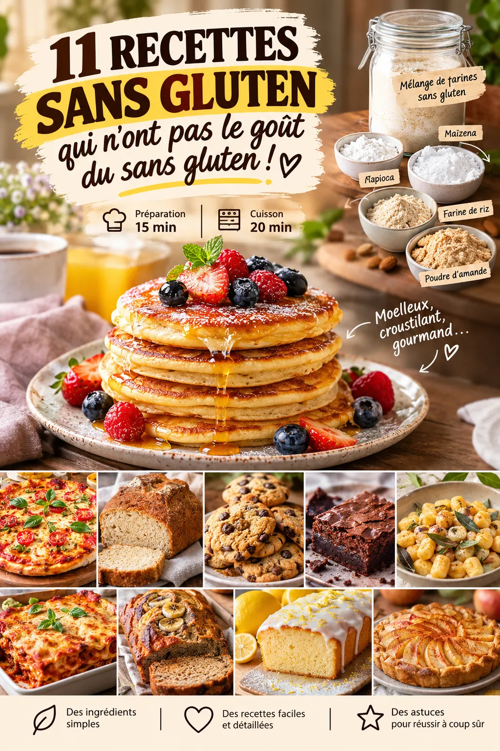 11 recettes sans gluten qui n’ont pas le goût du sans gluten — idées faciles
