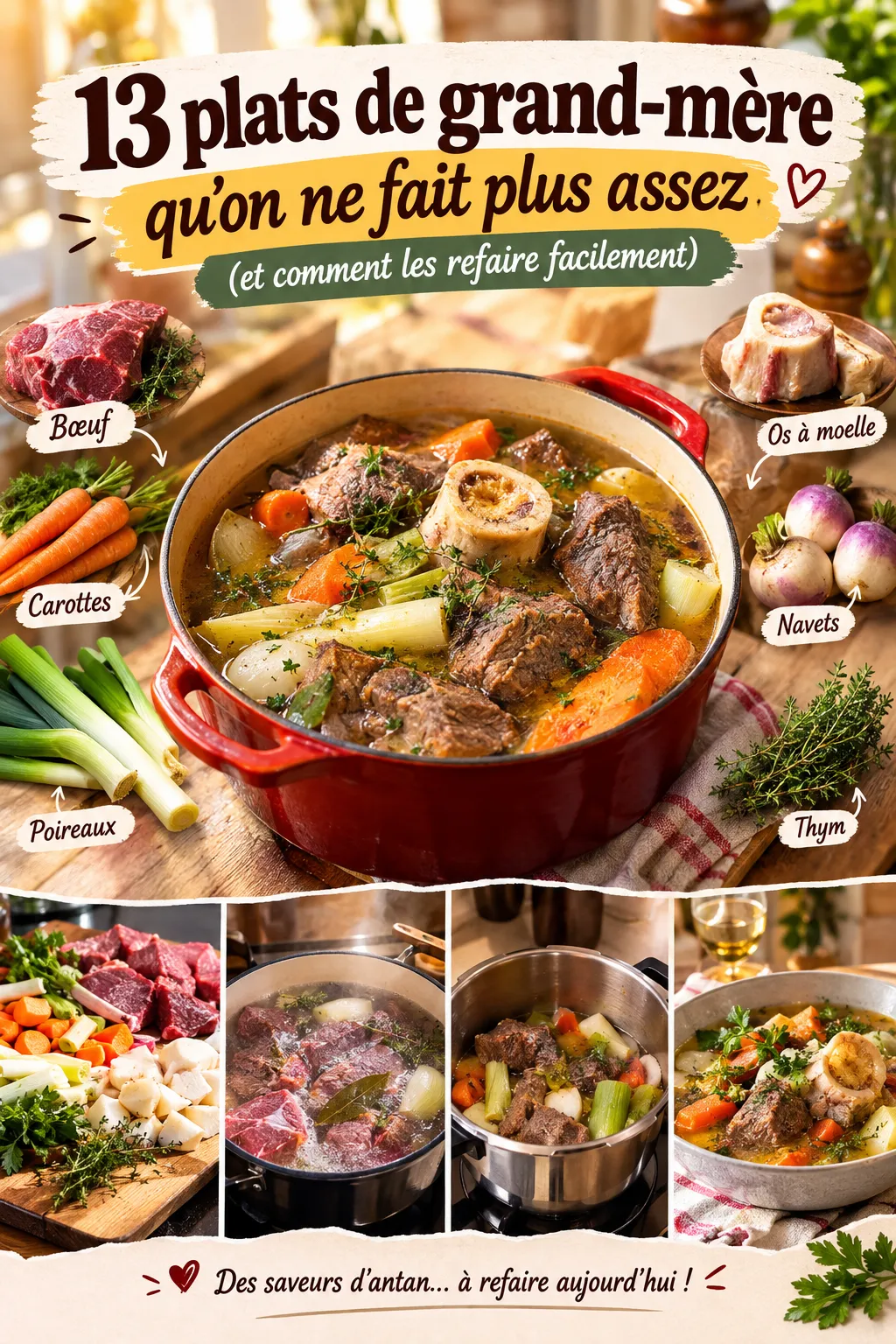 13 plats de grand-mère qu'on ne fait plus assez (et comment les refaire facilement)