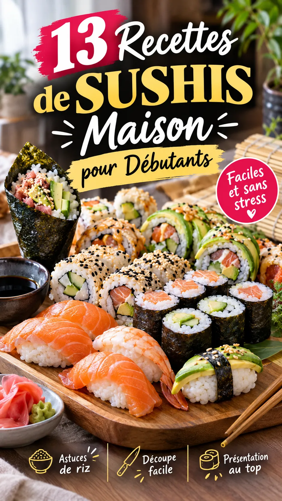 13 recettes de sushis maison pour débutants (faciles et sans stress)