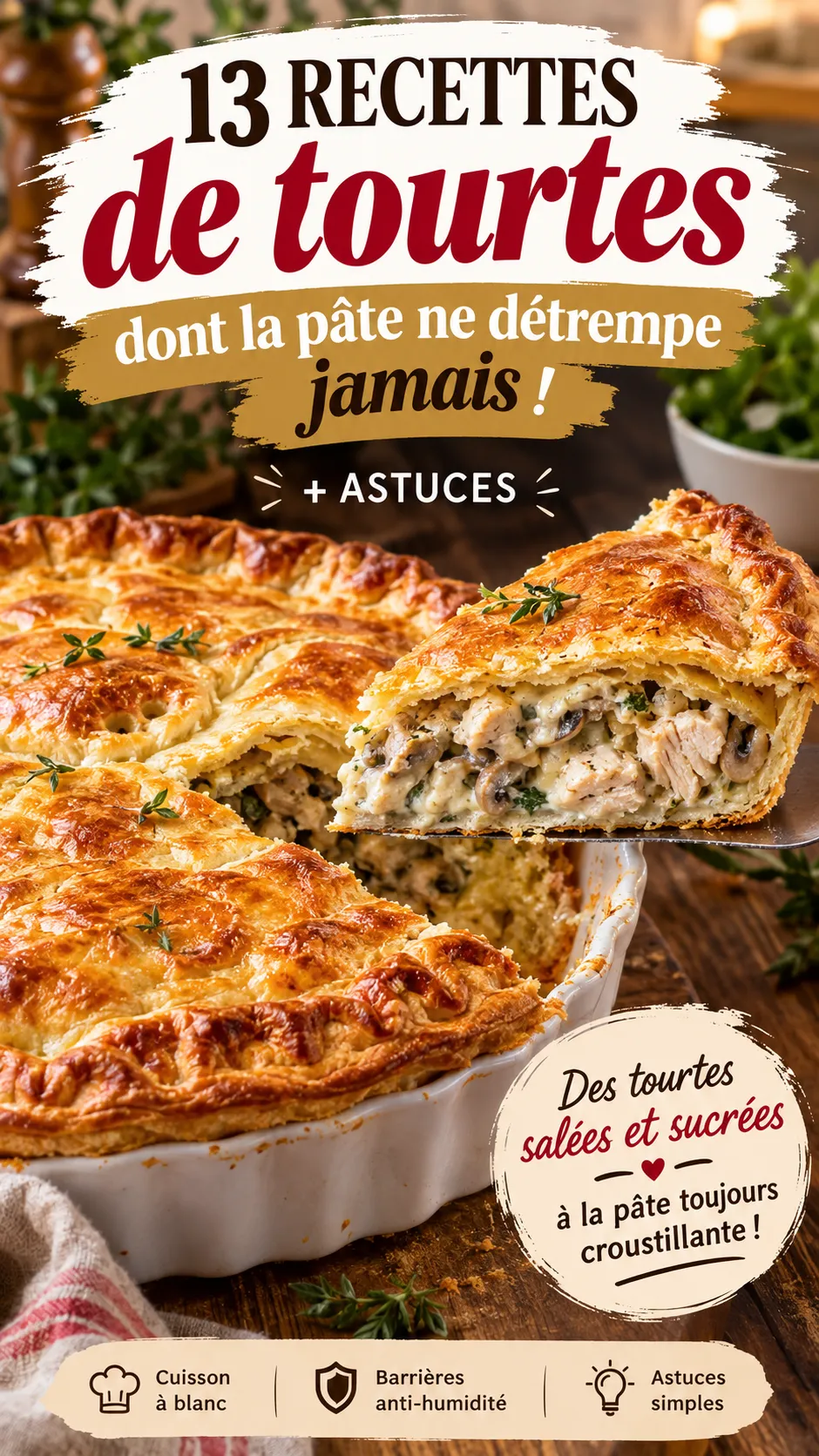 13 recettes de tourtes dont la pâte ne détrempe jamais (+ astuces)