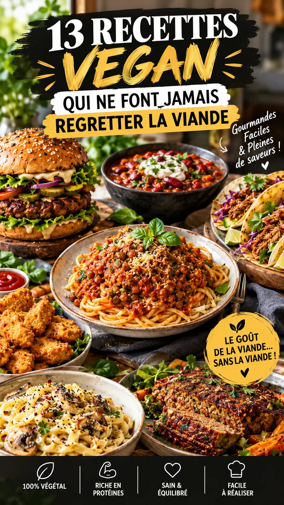 13 recettes vegan qui ne font jamais regretter la viande