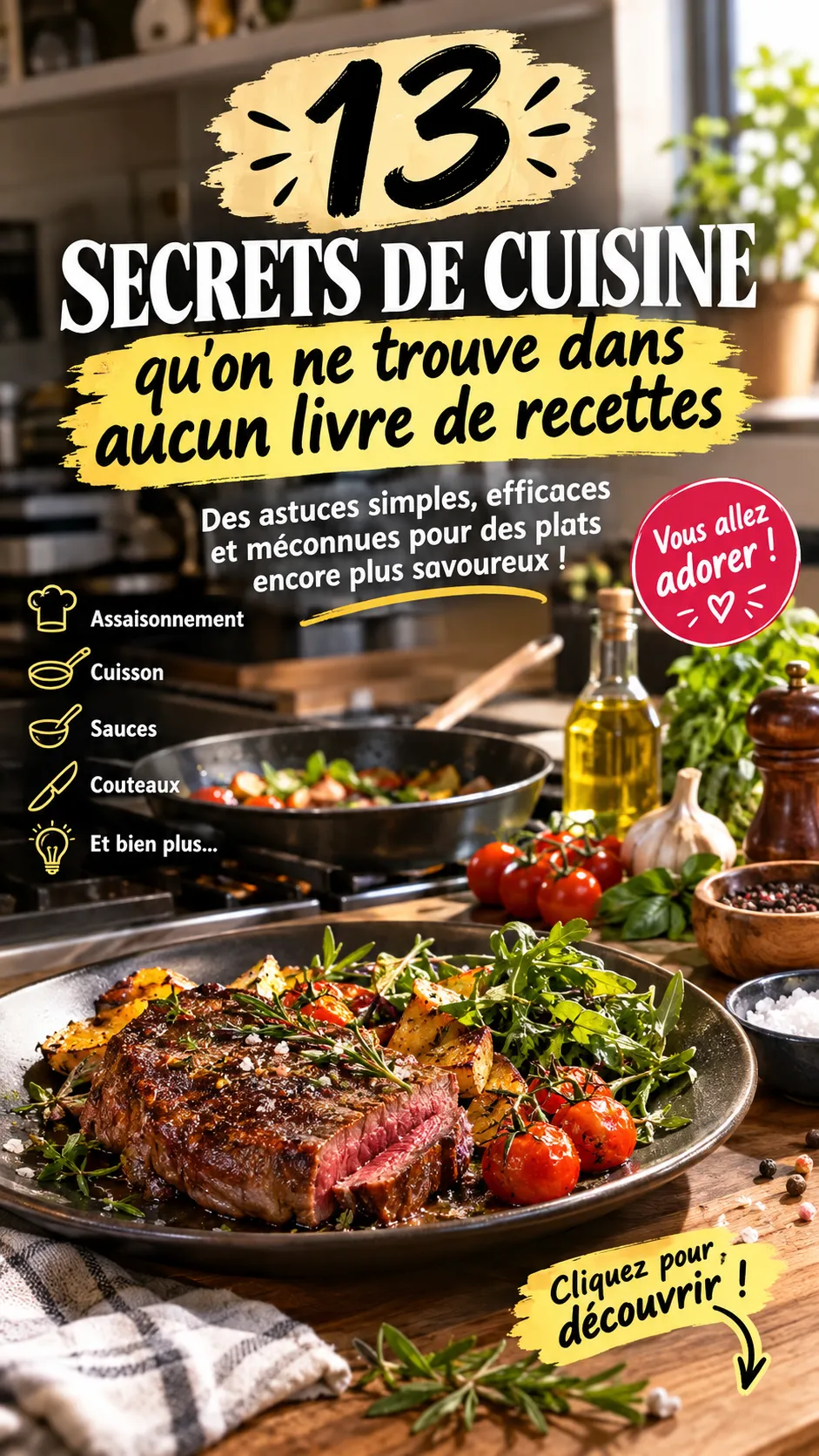 13 secrets de cuisine qu'on ne trouve dans aucun livre de recettes