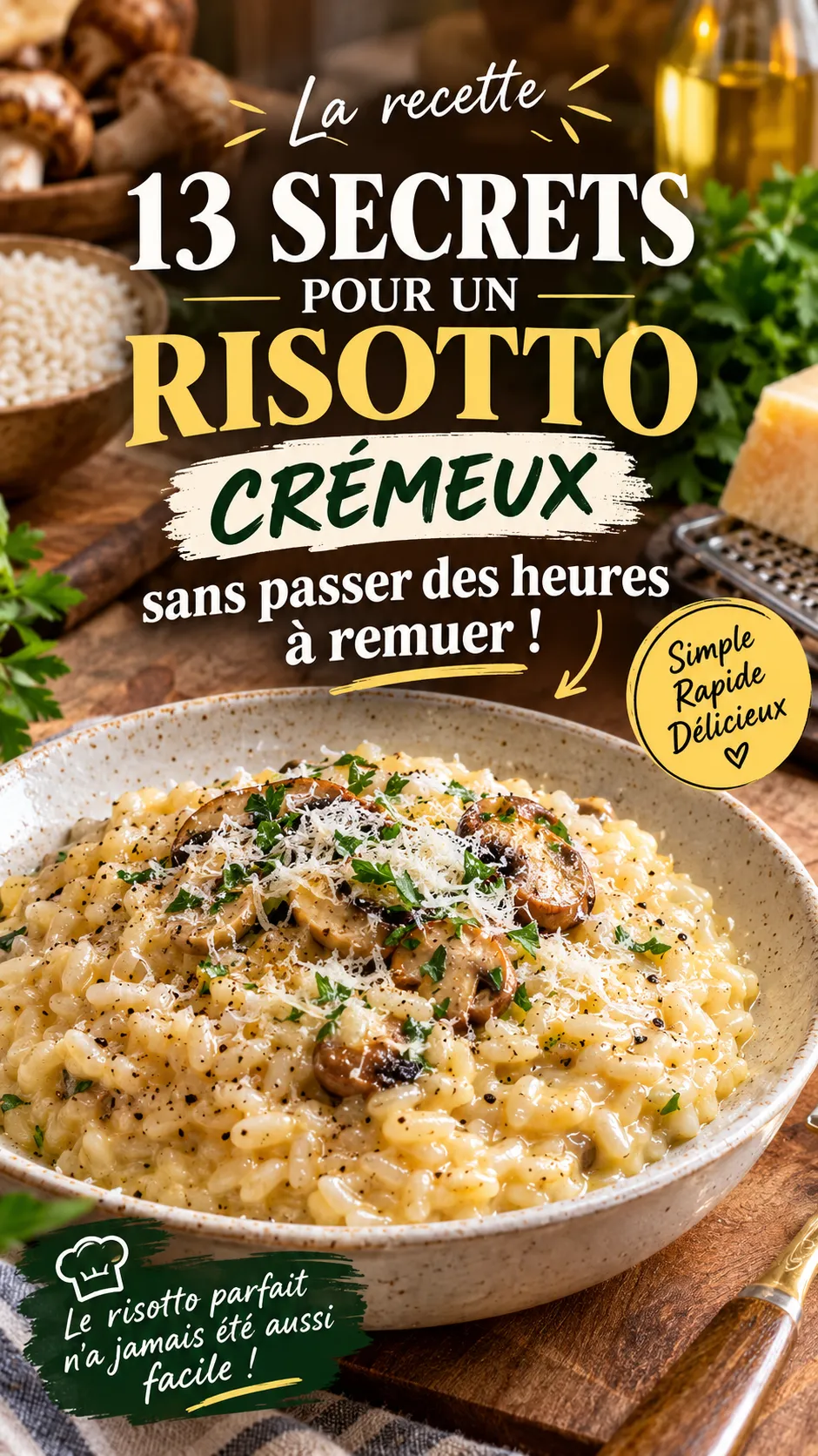13 secrets pour un risotto crémeux sans passer des heures à remuer