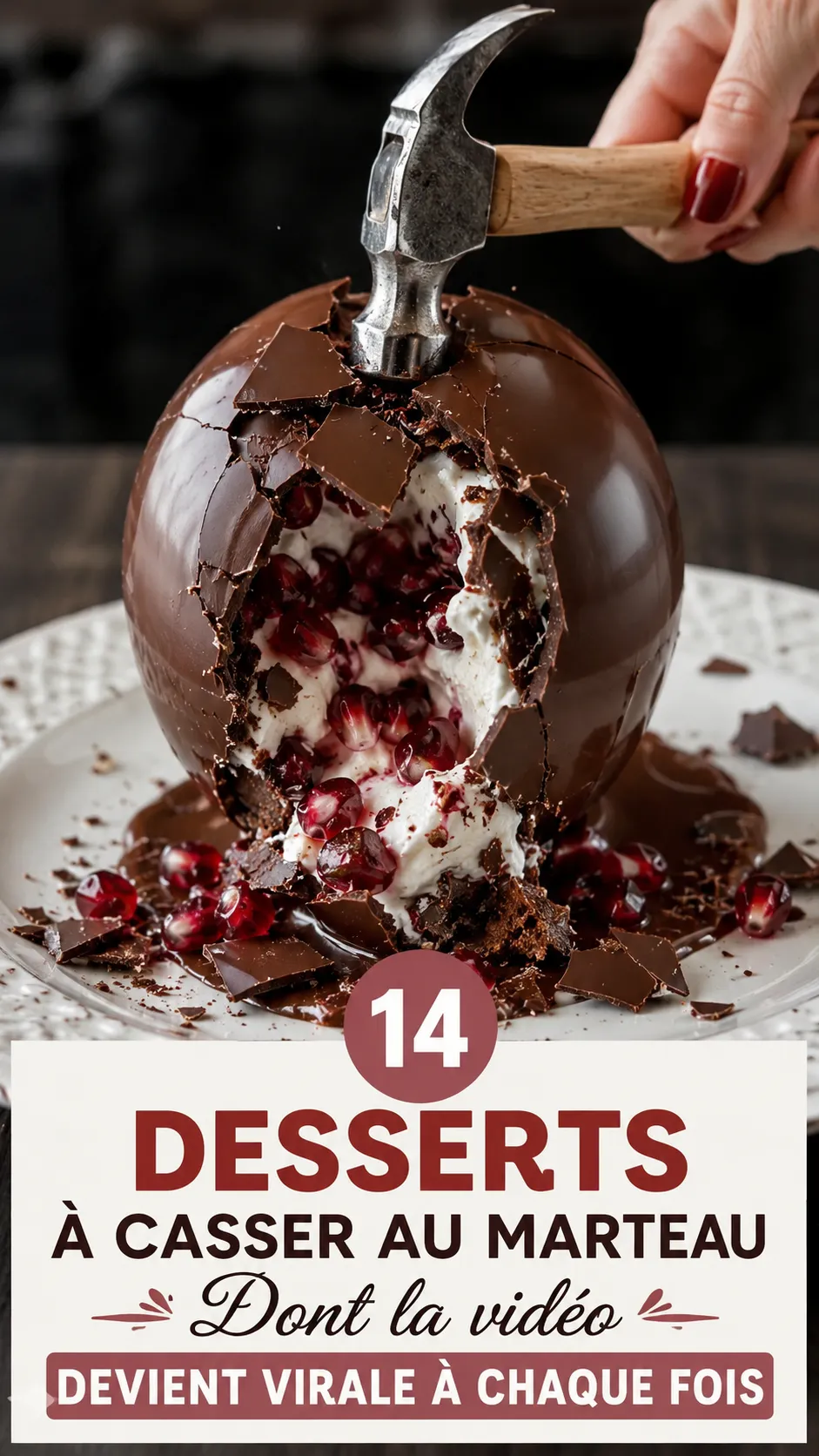 14 Desserts À Casser Au Marteau Dont La Vidéo Devient Virale À Chaque Fois