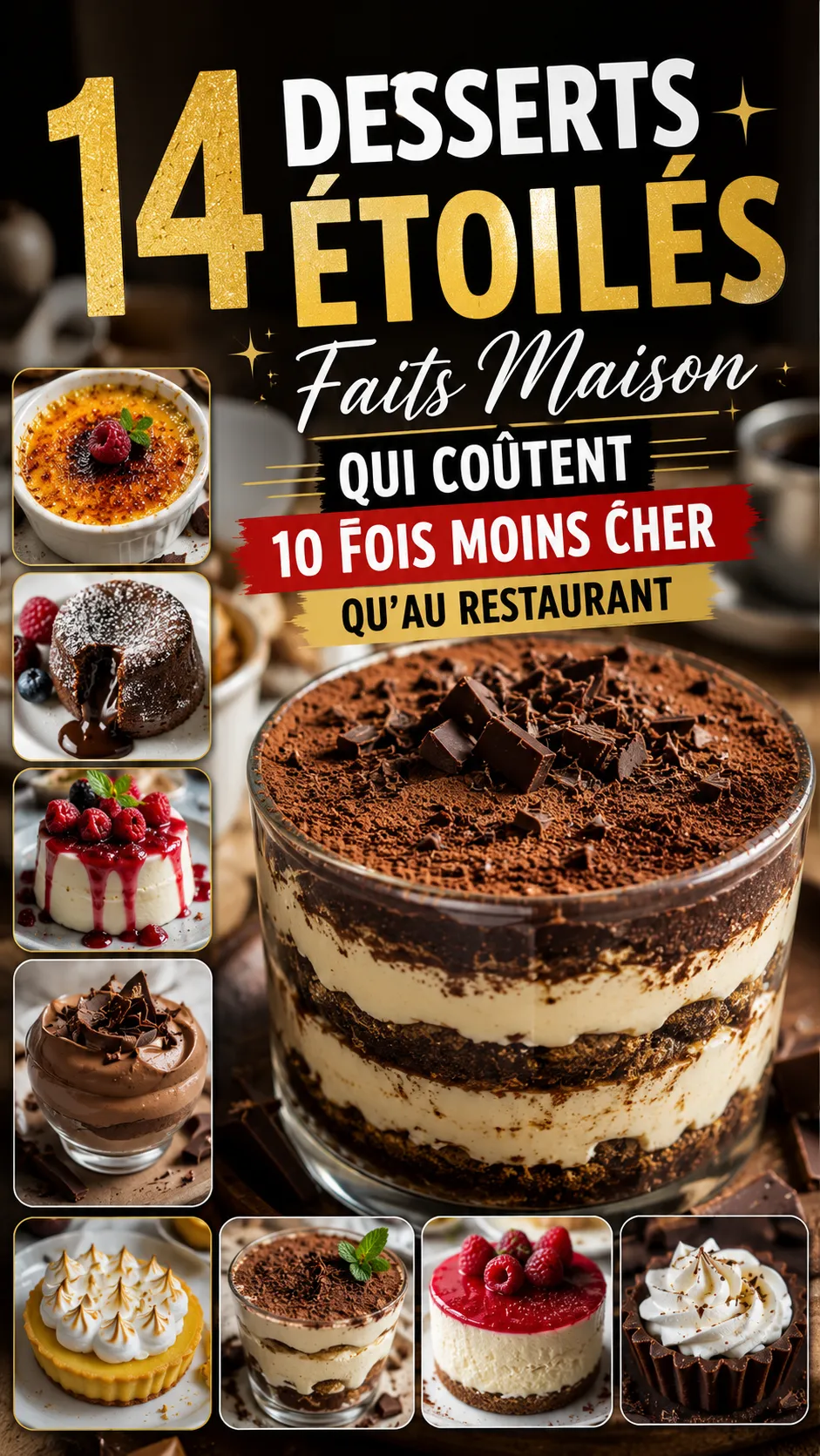 14 Desserts Étoilés Faits Maison Qui Coûtent 10 Fois Moins Cher Qu'au Restaurant