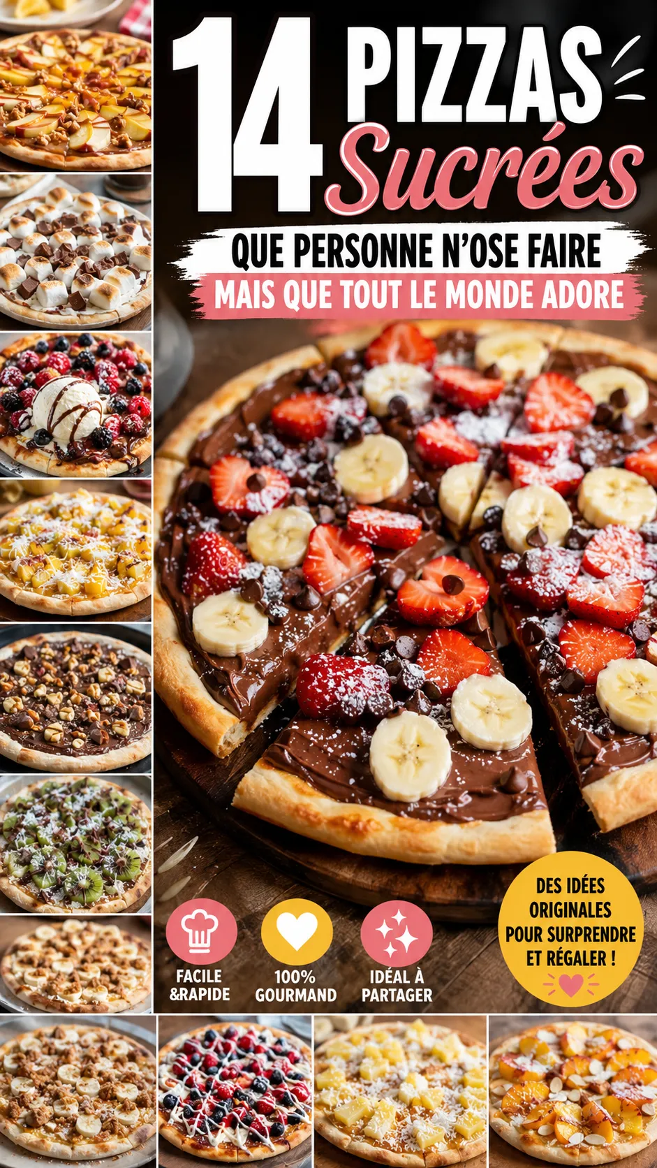 14 Pizzas Sucrées Que Personne N'ose Faire Mais Que Tout Le Monde Adore