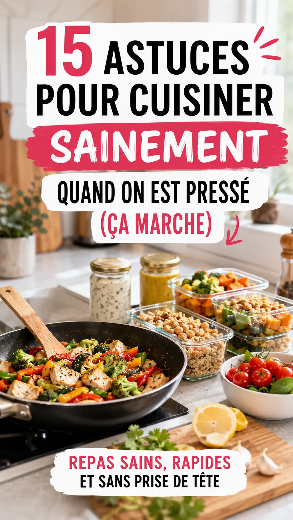 15 astuces pour cuisiner sainement quand on est pressé (ça marche)