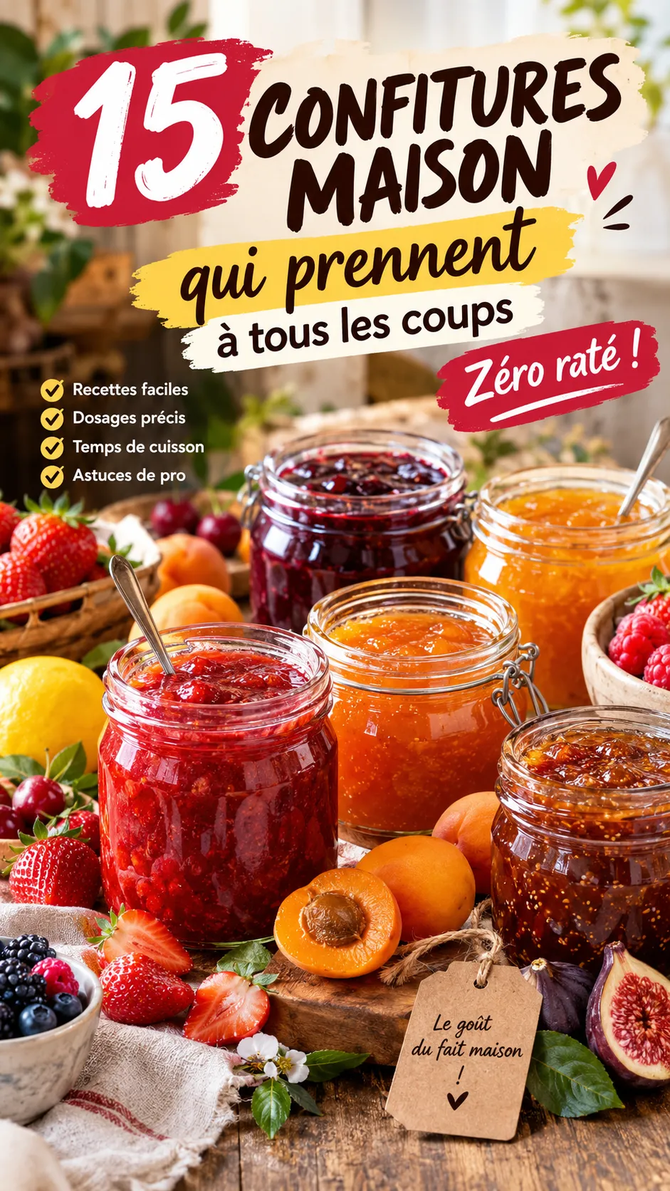 15 confitures maison qui prennent à tous les coups (zéro raté)