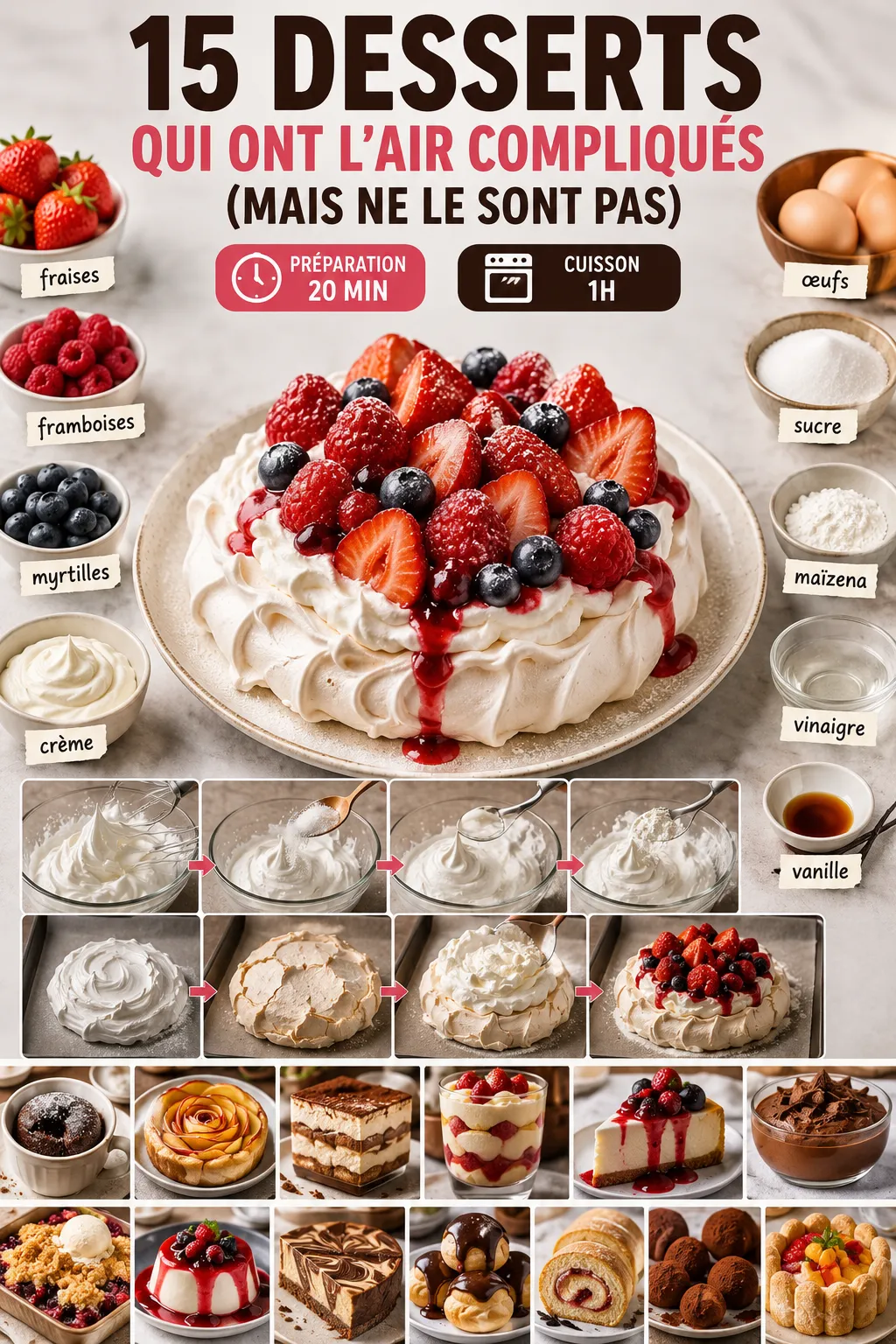 15 desserts qui ont l'air compliqués (mais ne le sont pas)