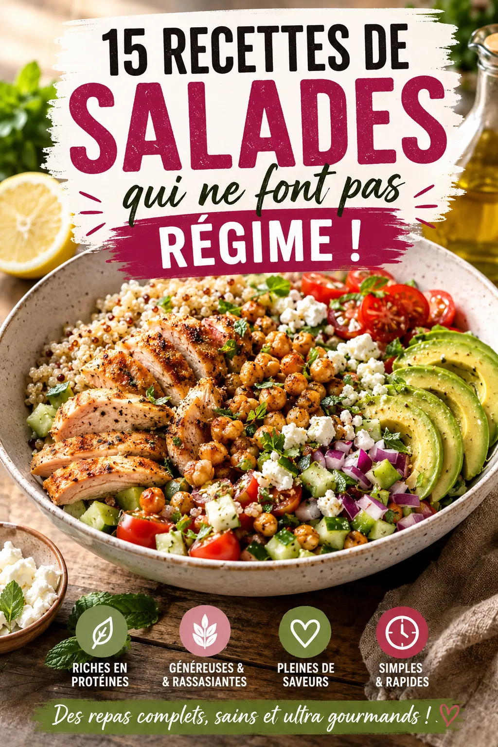 15 recettes de salades qui ne font pas "régime"