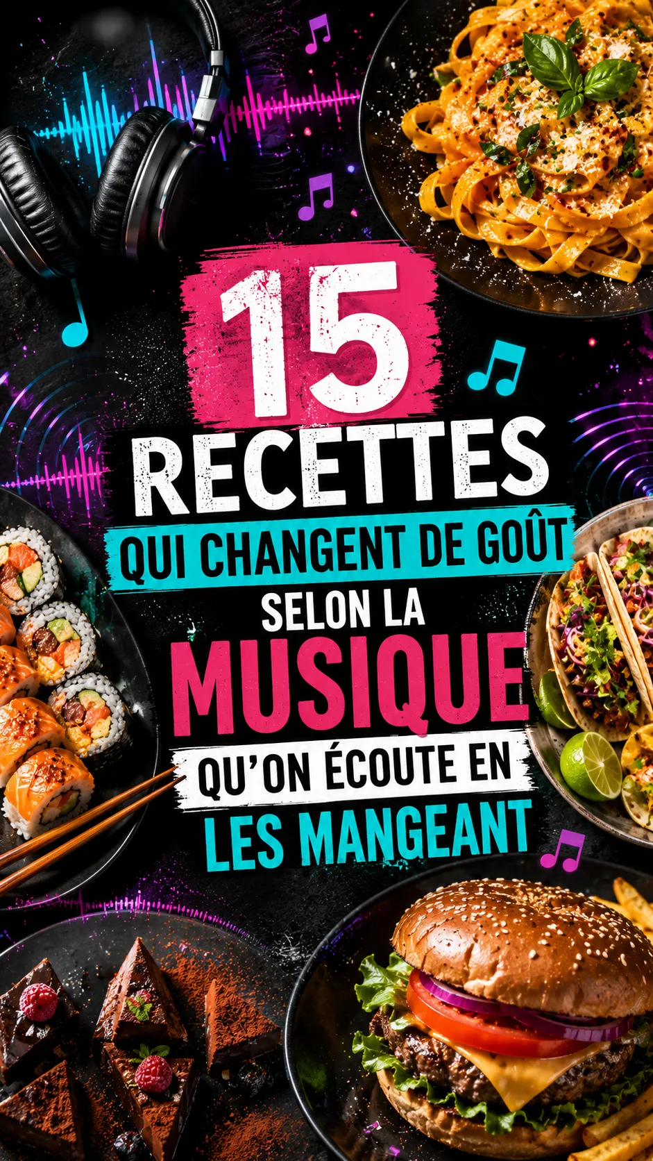 15 Recettes Qui Changent De Goût Selon La Musique Qu'on Écoute En Les Mangeant