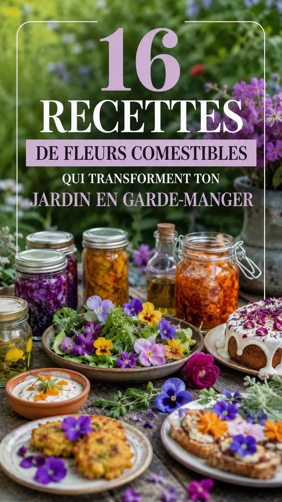 16 Recettes De Fleurs Comestibles Qui Transforment Ton Jardin En Garde-Manger