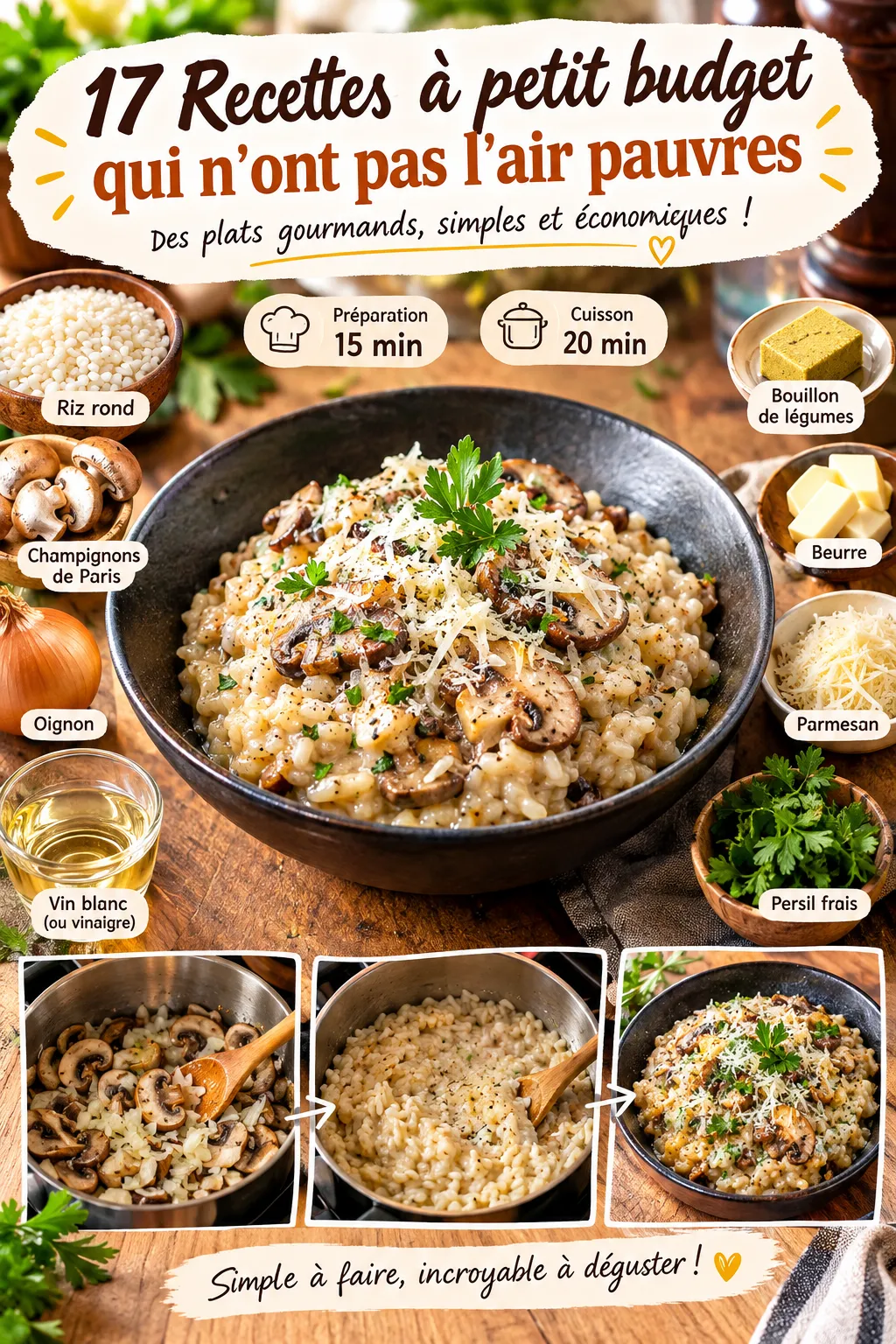 17 recettes à petit budget qui n'ont pas l'air pauvres