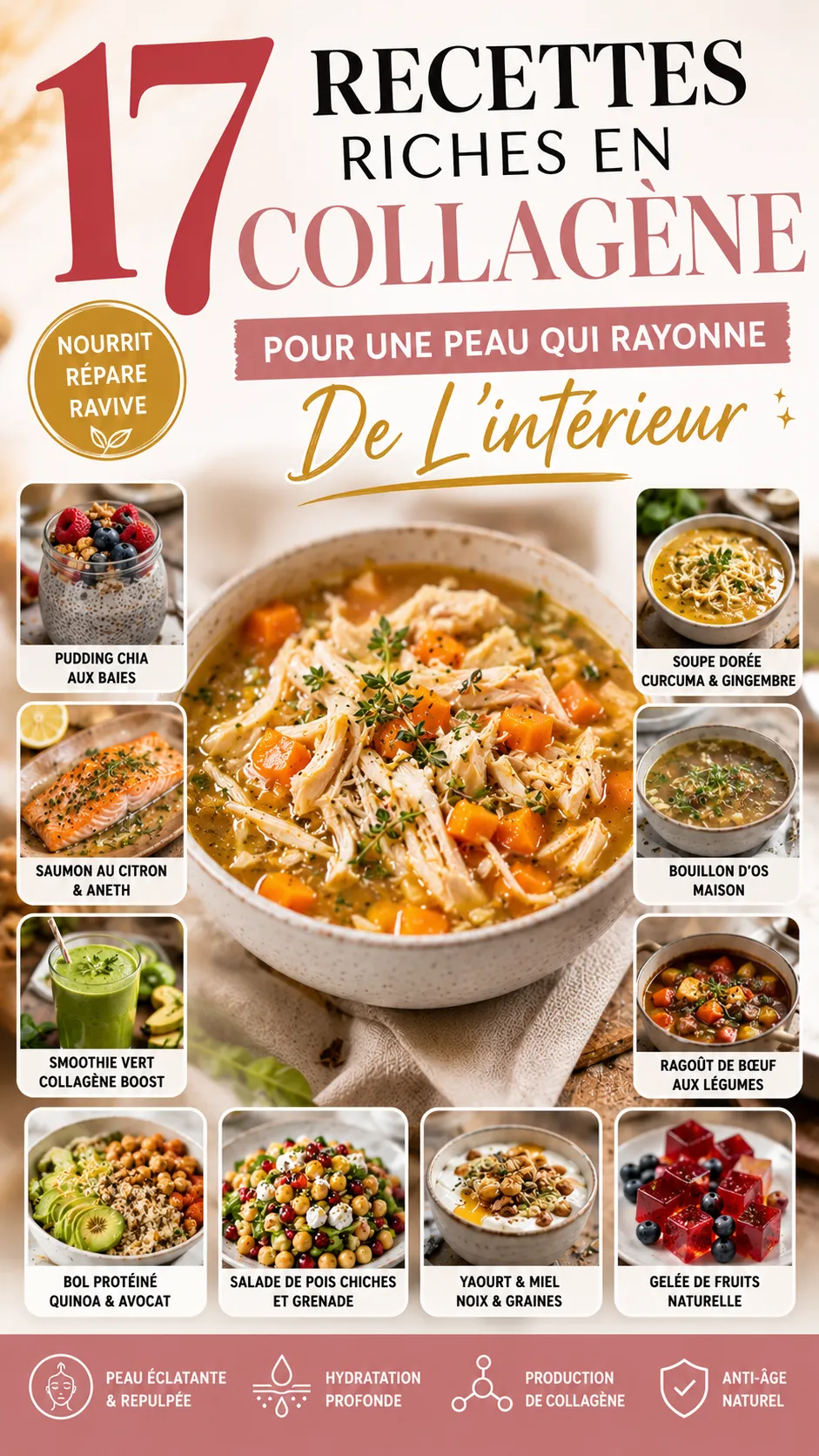 17 Recettes Riches En Collagène Pour Une Peau Qui Rayonne De L'intérieur