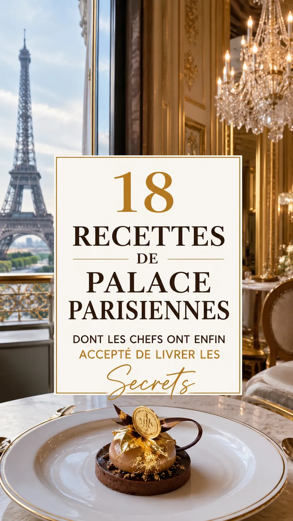 18 Recettes De Palace Parisiennes (Ritz, Meurice, Plaza) — Secrets de chefs enfin dévoilés