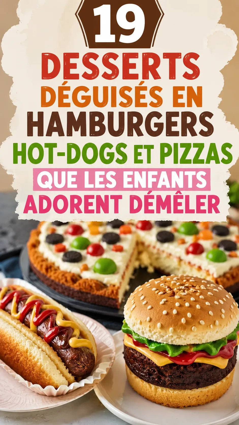 19 Desserts Déguisés En Hamburgers, Hot-Dogs Et Pizzas (trompe-l’œil sucré)