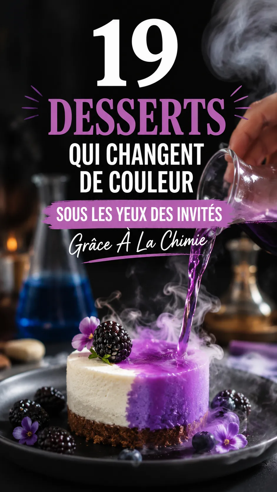19 Desserts Qui Changent De Couleur Grâce À La Chimie (anthocyanes, pH, magie)