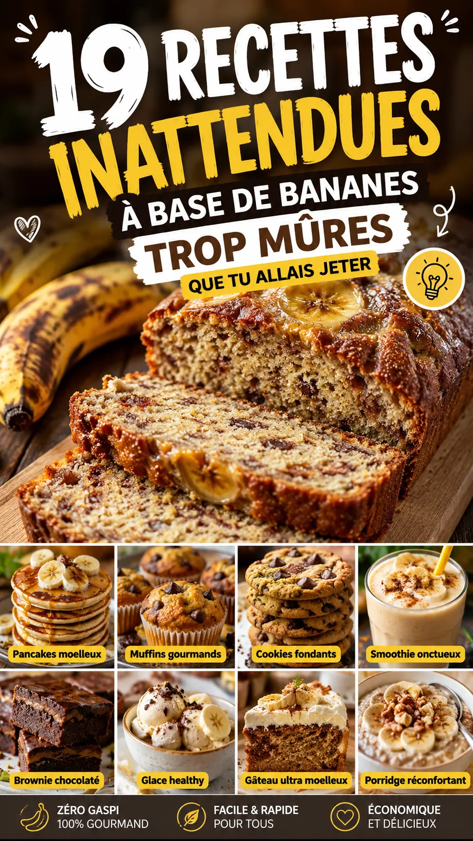 19 Recettes Inattendues À Base De Bananes Trop Mûres Que Tu Allais Jeter