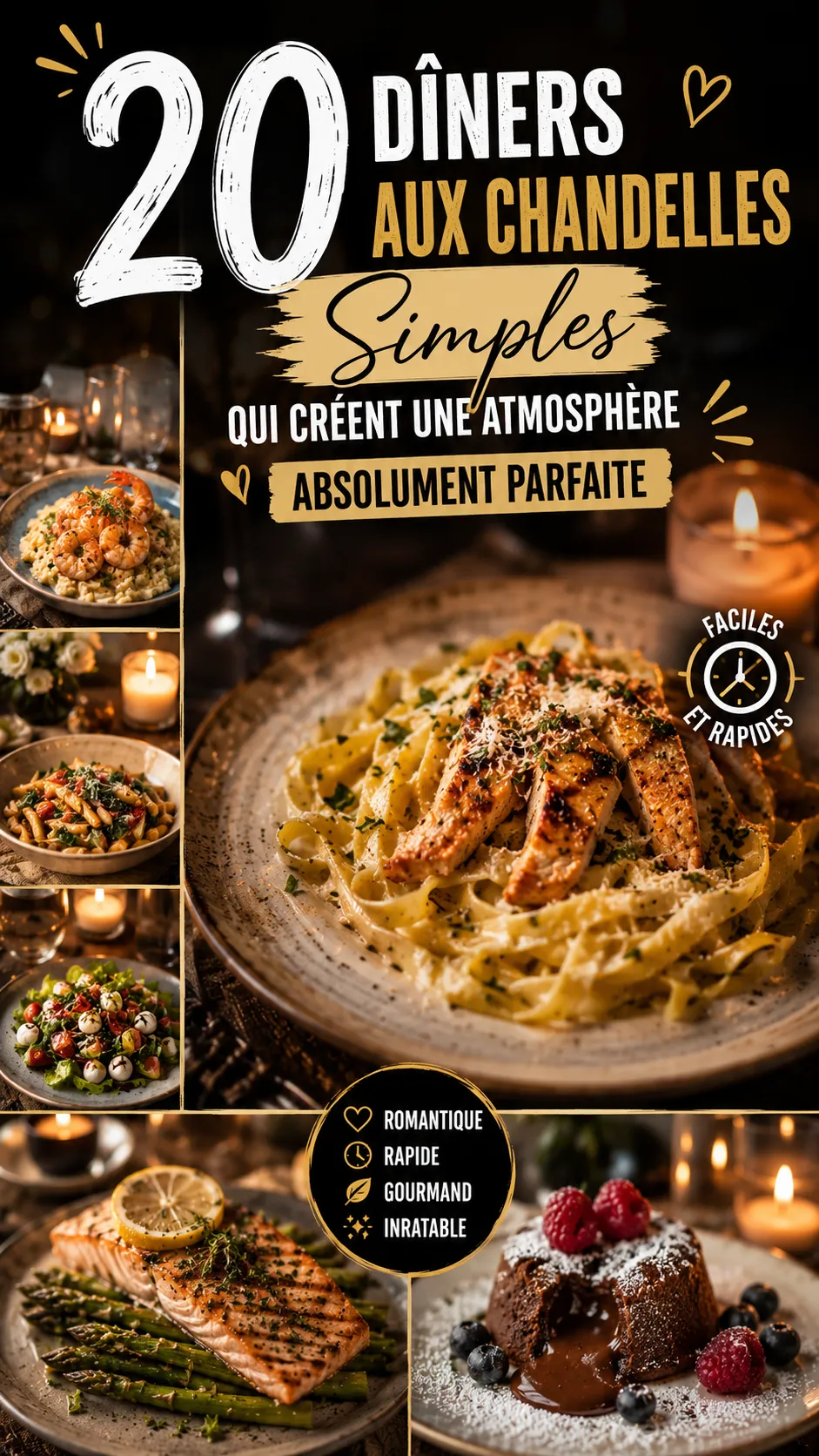 20 Dîners Aux Chandelles Simples Qui Créent Une Atmosphère Absolument Parfaite
