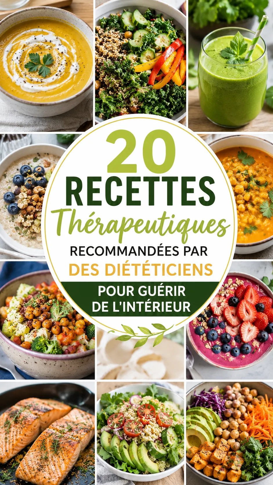 20 Recettes Thérapeutiques Recommandées Par Des Diététiciens Pour Guérir De L'intérieur
