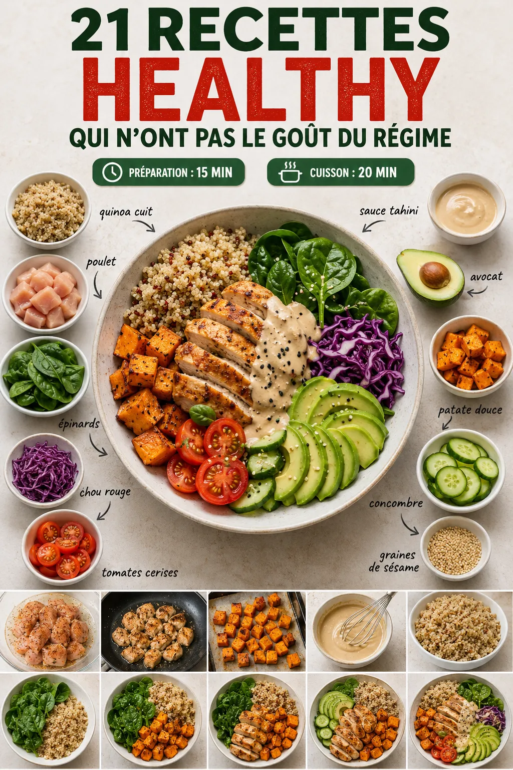 21 recettes healthy qui n'ont pas le goût du régime