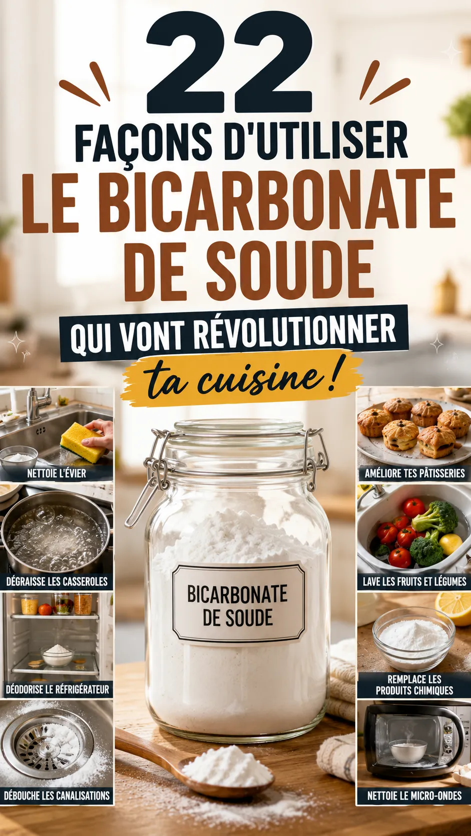 22 Façons D'utiliser Le Bicarbonate De Soude En Cuisine (astuces & dosages)