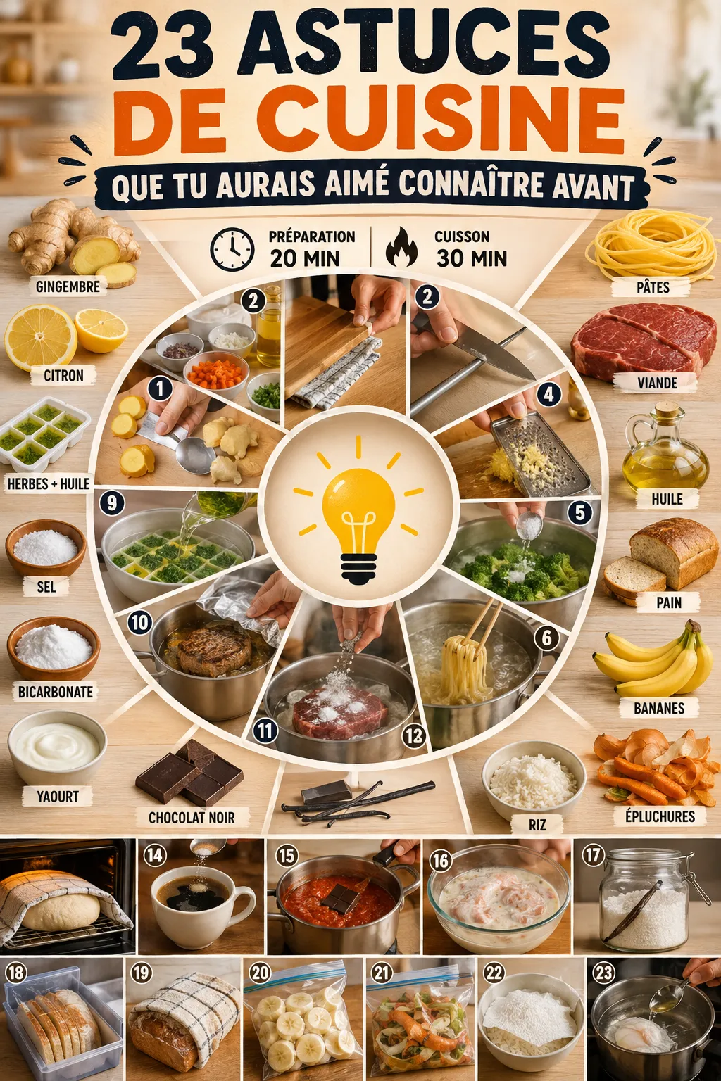23 astuces de cuisine que tu aurais aimé connaître avant