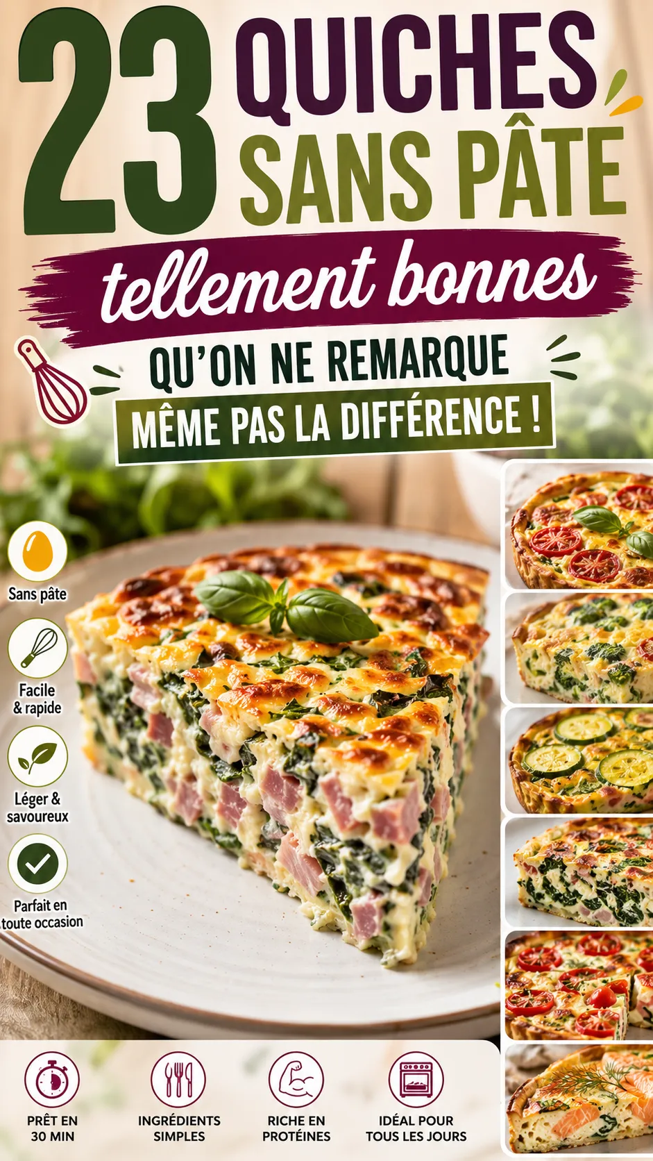 23 Quiches Sans Pâte Tellement Bonnes Qu'on Ne Remarque Même Pas La Différence