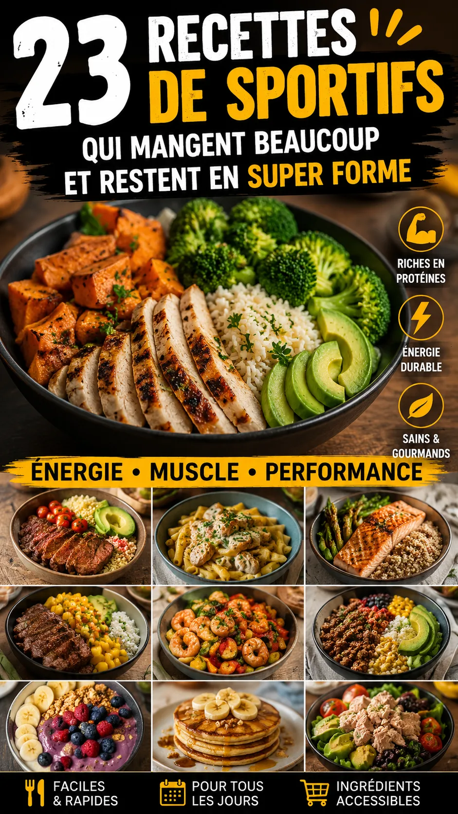 23 Recettes De Sportifs Qui Mangent Beaucoup Et Restent En Super Forme