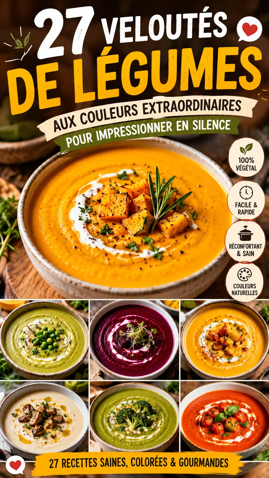 27 Veloutés De Légumes Aux Couleurs Extraordinaires Pour Impressionner En Silence