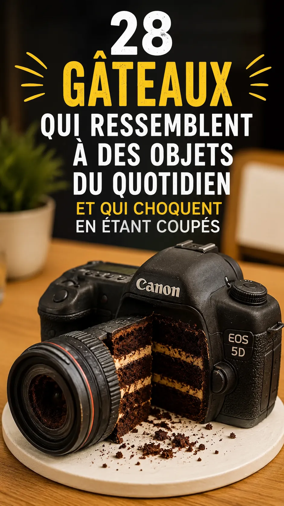 28 Gâteaux Qui Ressemblent À Des Objets Du Quotidien Et Qui Choquent En Étant Coupés