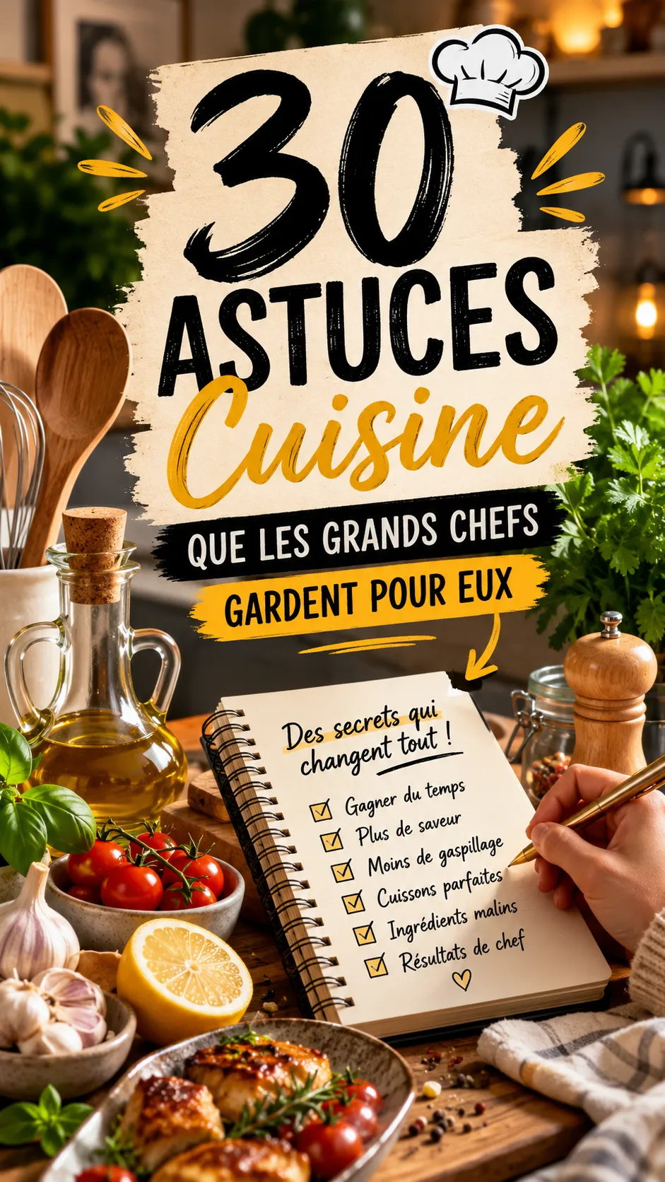 30 astuces cuisine que les grands chefs gardent pour eux (et que vous allez adorer)