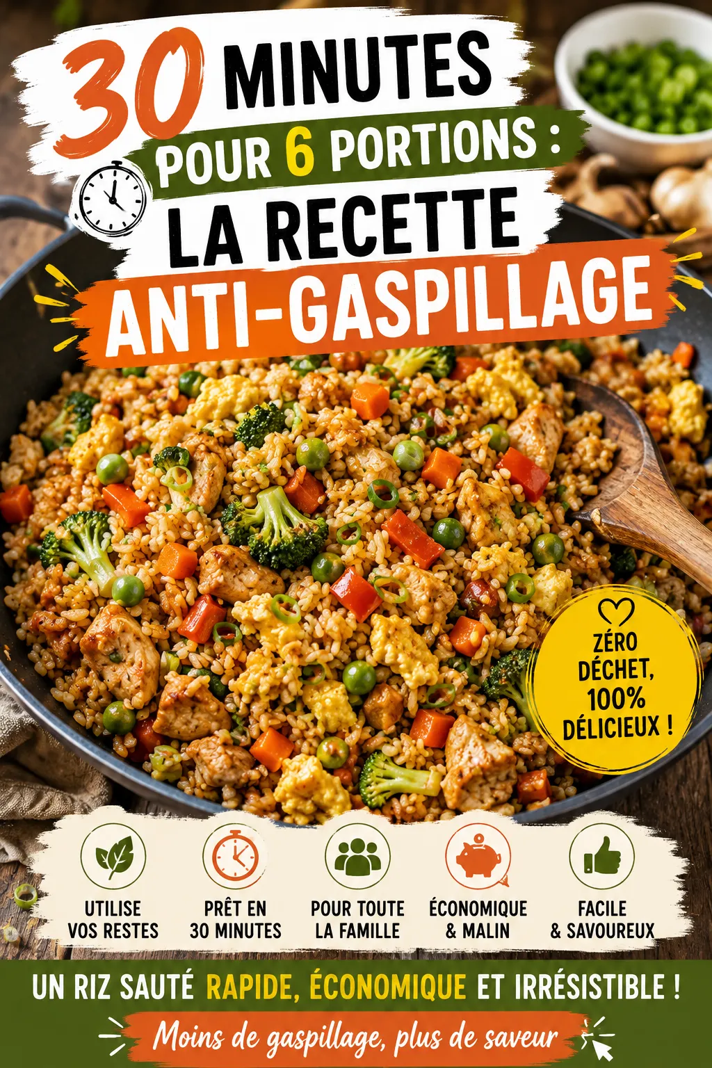 30 Minutes pour 6 Portions : La Recette Anti-Gaspillage Ultime
